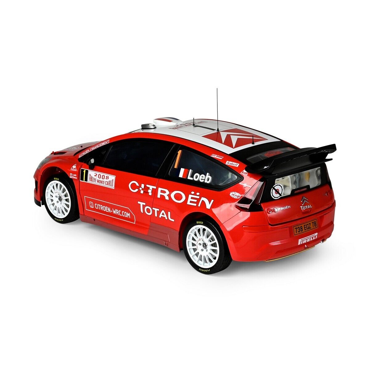 Citroen C4 WRC 2008 #1 S.Loeb Rally Monte Carlo 2008 1:8 Ixo Models