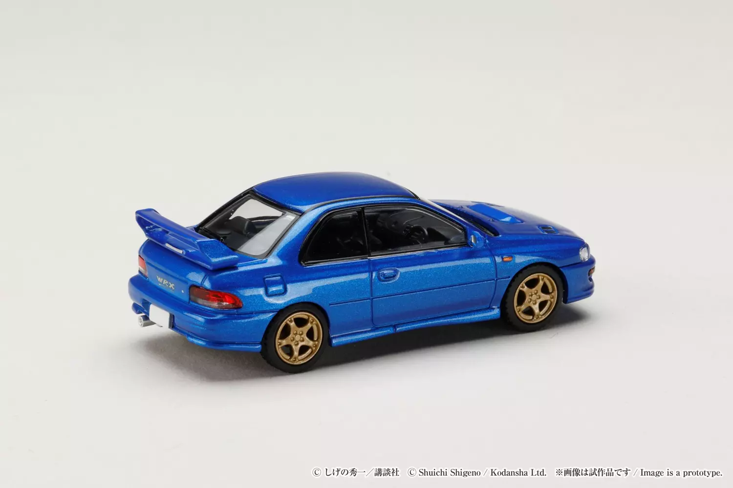 Subaru Impreza blue 1:64 Hobby Japan