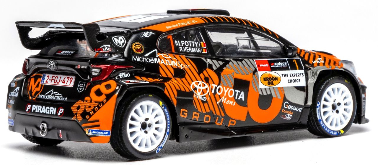 Toyota GR Yaris Rally2 #1 Potty/Herman Rally WM Rally Ypres 2024 1:43 Ixo Models