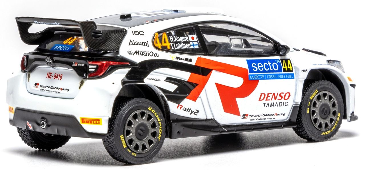 Toyota GR Yaris Rally2 #44 Kogure/Luhtinen Rally WM Rally Finland 2024 1:43 Ixo Models
