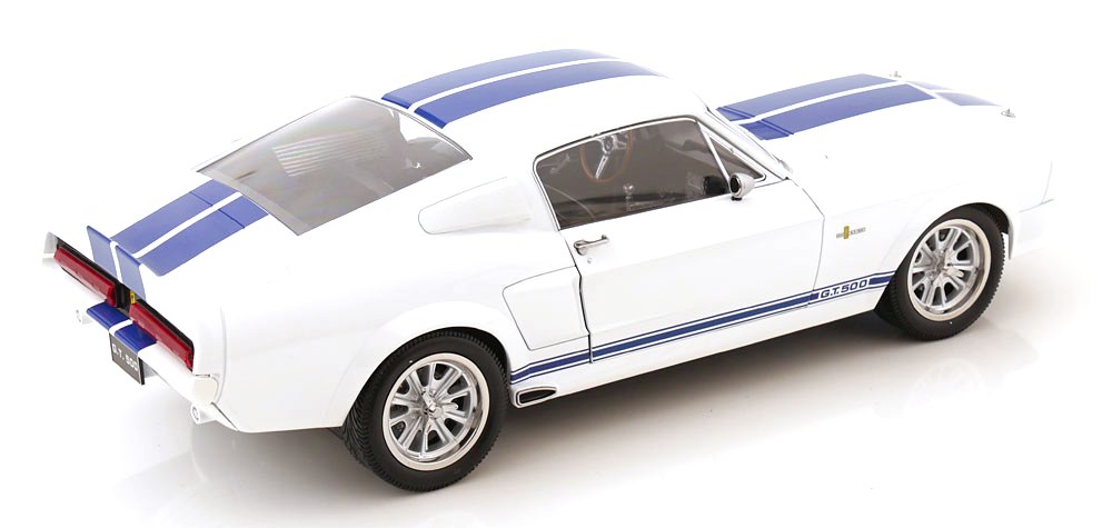 Ford Mustang Shelby GT500 Eleanor 1967 white/blue 1:12 KK Scale