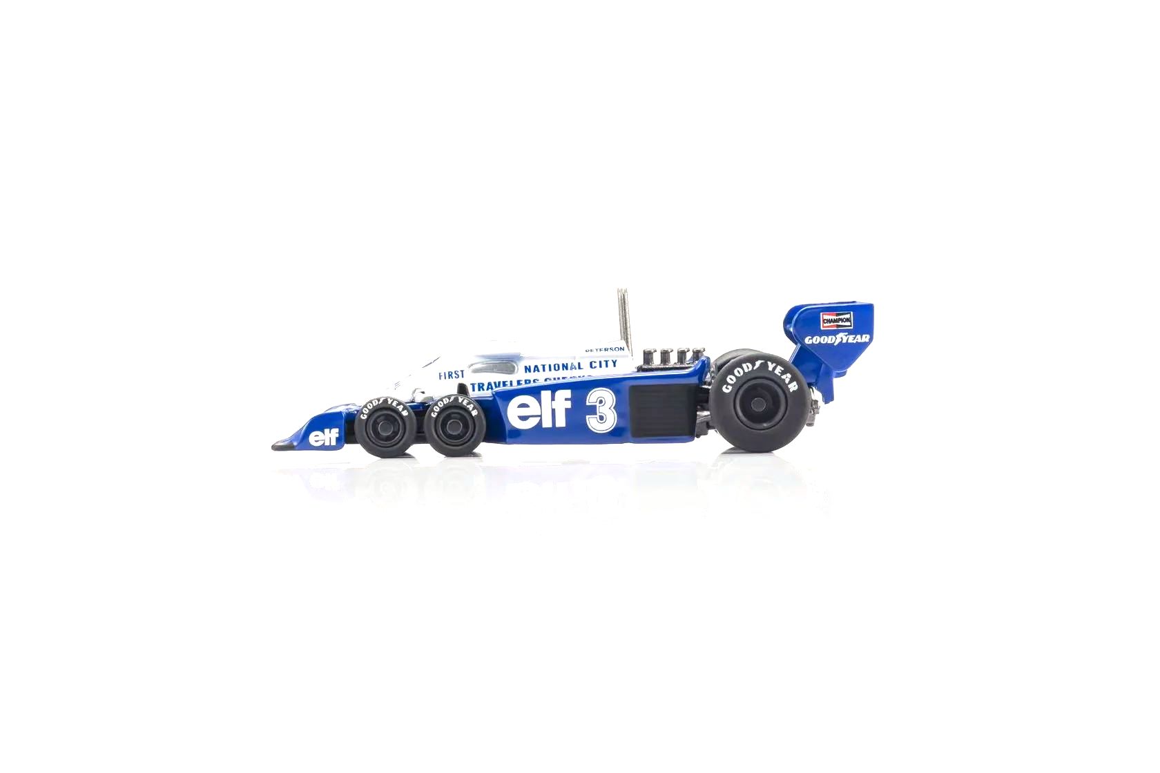 Tyrrell F1 P34 ELF 6 Wheeler #3 Ronnie Peterson 1977 1:64 Kyosho