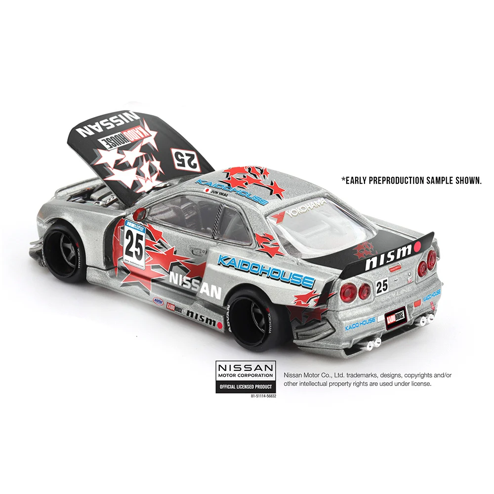 Nissan Skyline GT-R R34 Kaido Star Racing 1:64 Mini GT