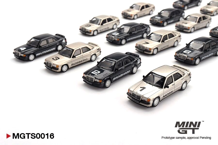 Mercedes-Benz 190E EVO1 Nürburgring Race of Champions 1984, 20 pcs  1:64 Mini GT