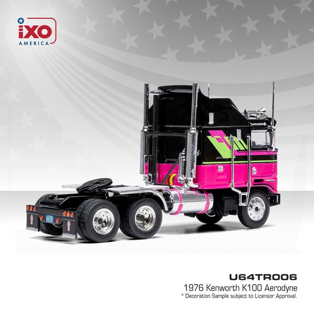 Kenworth K100 Aerodyne 1976 black/pink 1:64 Ixo America