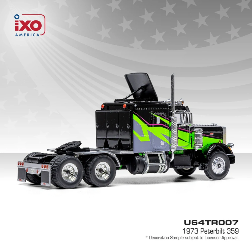 Peterbilt 359 1973 black/lime 1:64 Ixo America