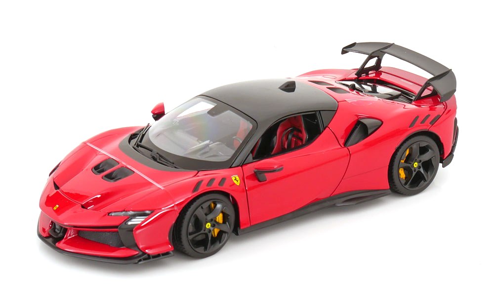 Ferrari SF90XX Stradale 2024 red/red seats 1:18 Bburago
