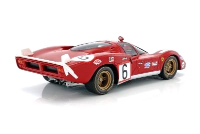 Ferrari 512S 5.0L V12 Long Tail Team SEFAC Spa Ferrari #6 Giunti/Vaccarella 24H Le Mans 1970 1:18 Werk83