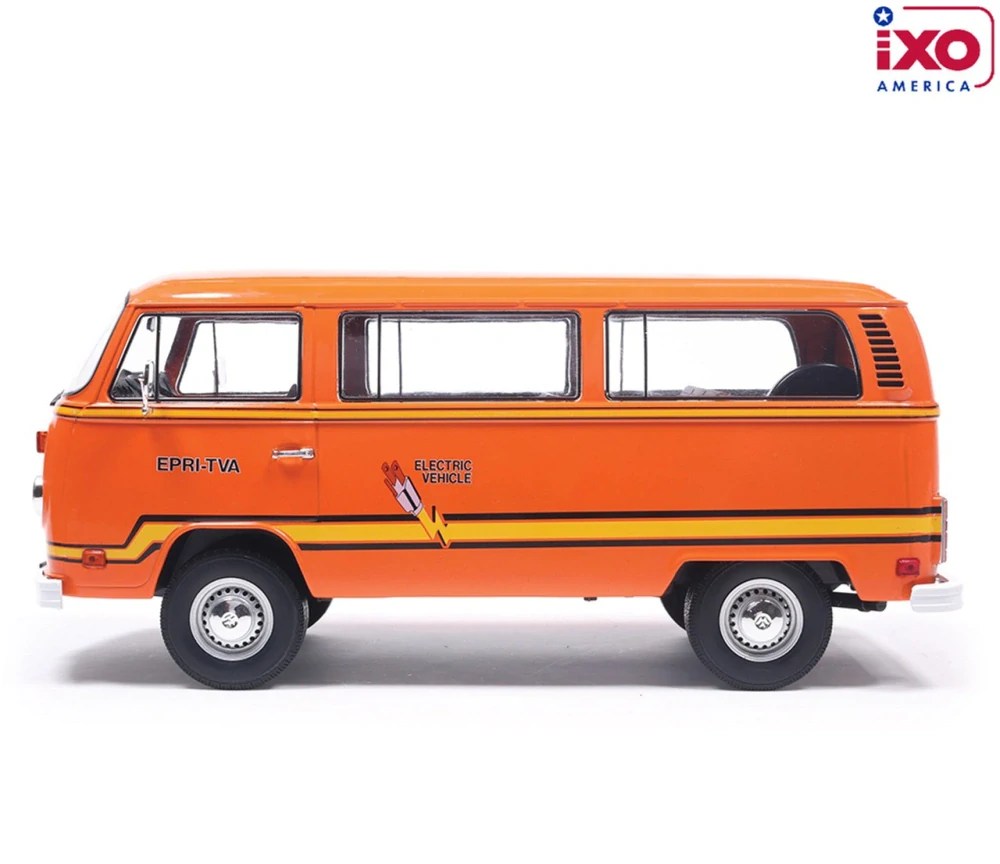 Volkswagen Type 2 Bus *Elektrotransporter* 1978 orange 1:18 Ixo America