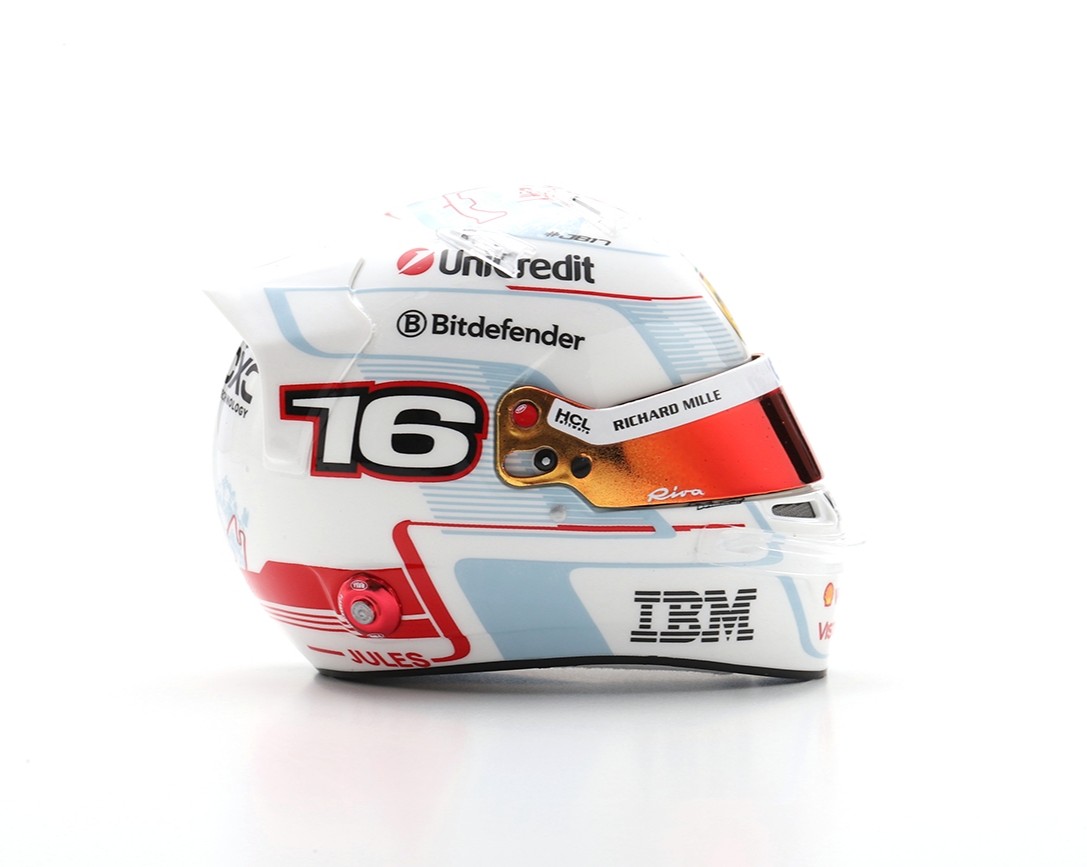 Helmet - Charles Leclerc - Scuderia Ferrari HP 2nd Monaco GP 2025 1:5 Look Smart Models
