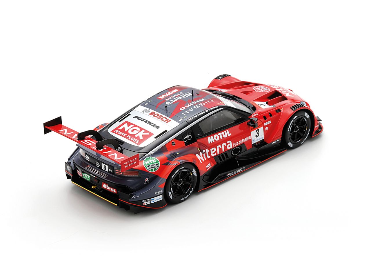 Niterra MOTUL Z #3 M. Takaboshi/A. Miyake Nismo NDDP GT500 Super GT 2024  1:18 Spark 