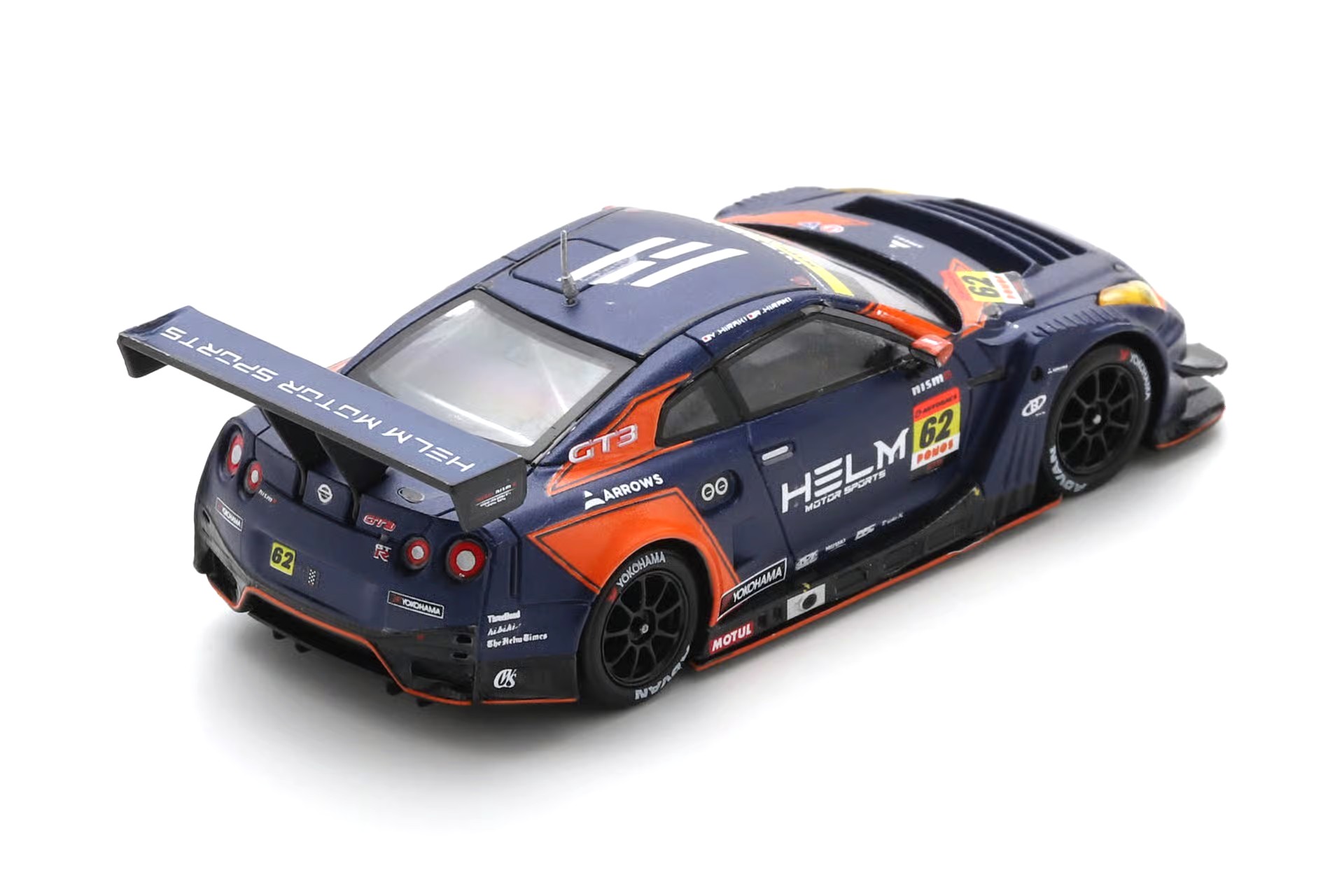 Nissan GT-R NISMO GT3 #62 Y. Hiraki - R. Hiraki Helm Motosports GT300 Super GT Japan 2025 1:64 Spark