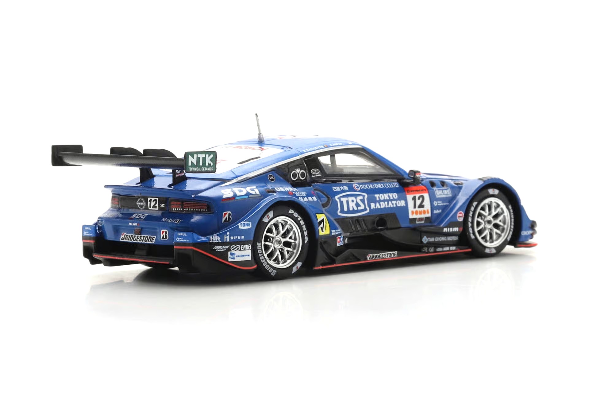  Nissan Z #12 K. Hiramine - B. Baguette TRS IMPUL with SDG Z Team GT500 Super GT Japan 2025 1:64 Spark 
