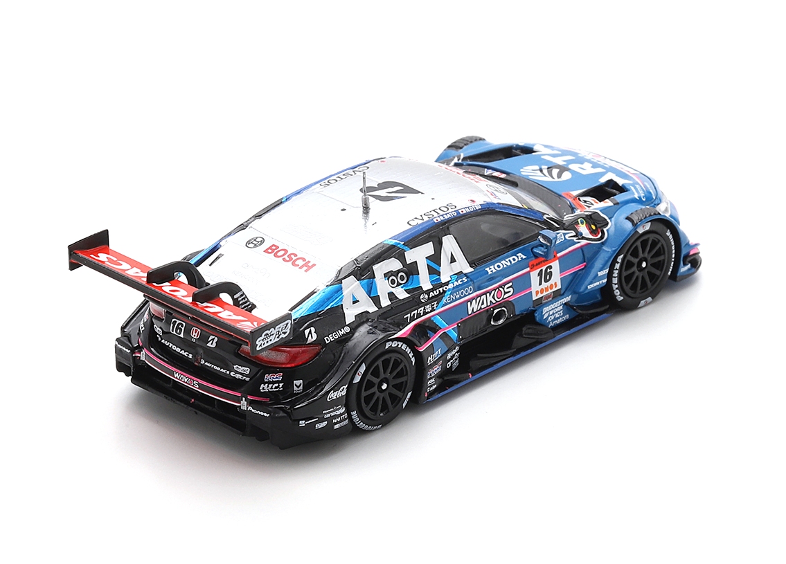 Honda Civic Type R-GT #16 H. Otsu - R. Sato Arta Mugen Real Racing GT500 Super GT Japan 2025 1:64 Spark
