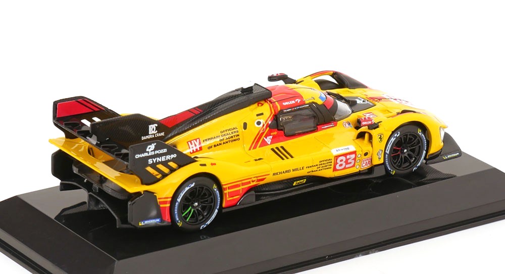 Ferrari 499P AF Corse #83 Kubica/Shwartzman/Ye 24H Le Mans 2024 1:43 Bburago