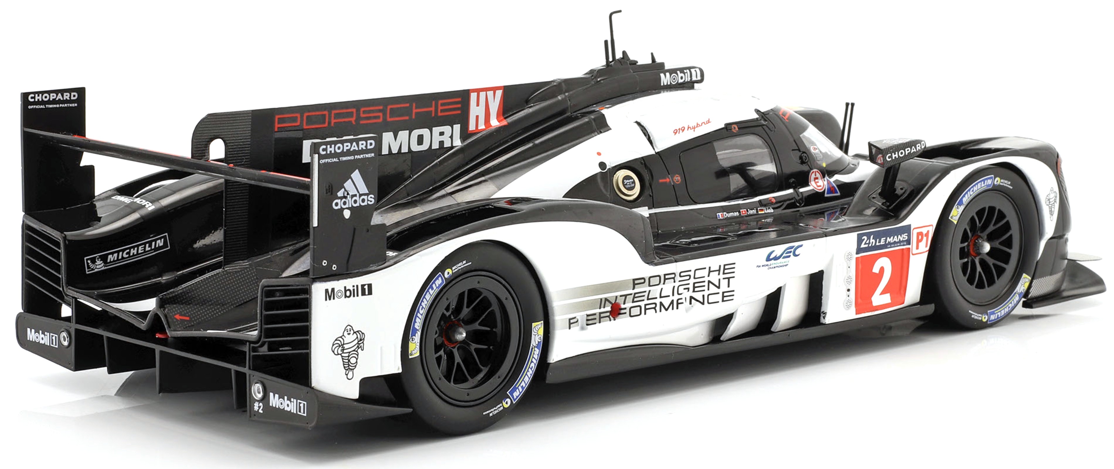 Porsche 919 Hybrid #2 Lieb/Dumas/Jani Winner 24h LeMans 2016 1:18 Ixo Models