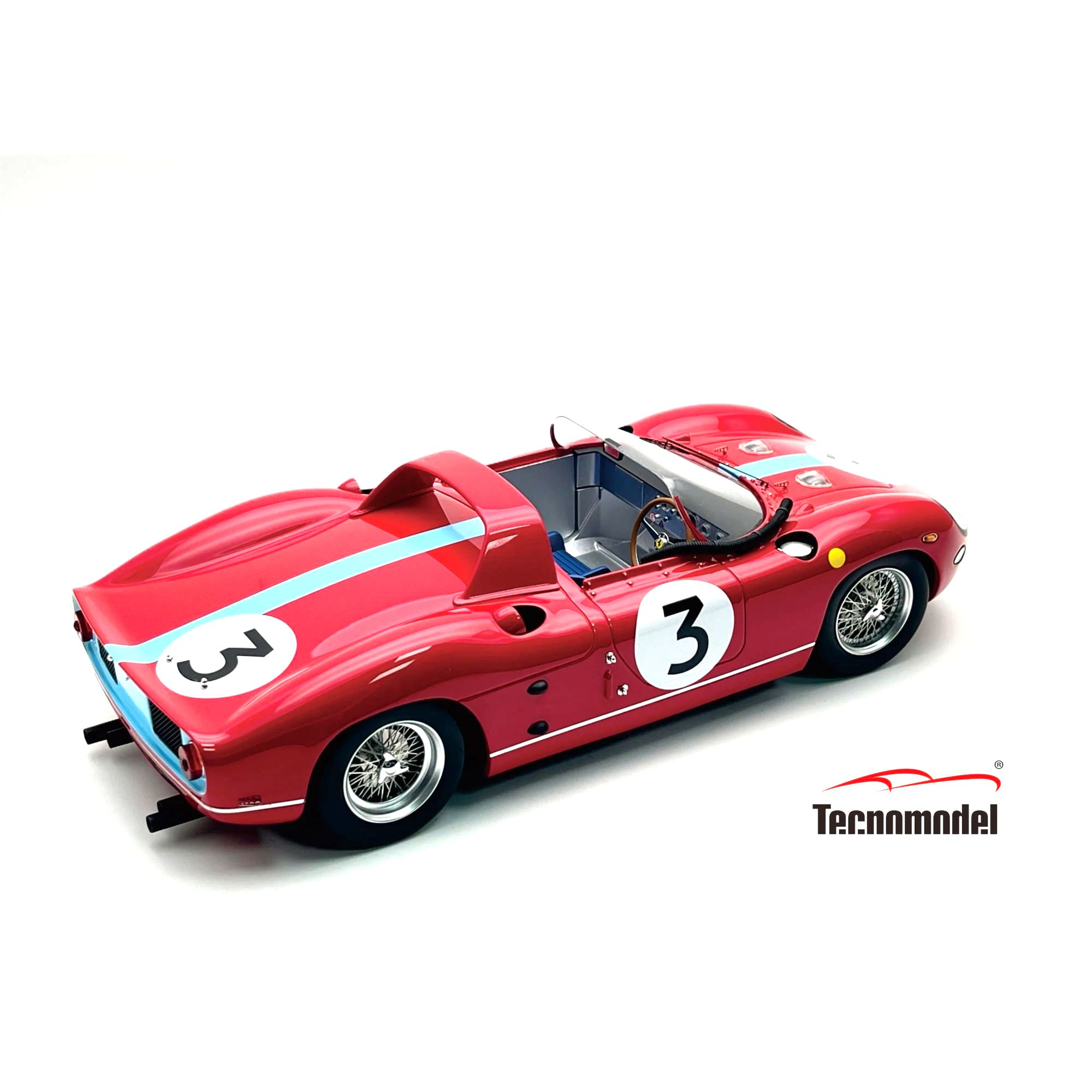 Ferrari 330P 4.0L V12 Spider #3 G. Hill Winner Tourist Trophy 1964 1:18 Tecnomodel 