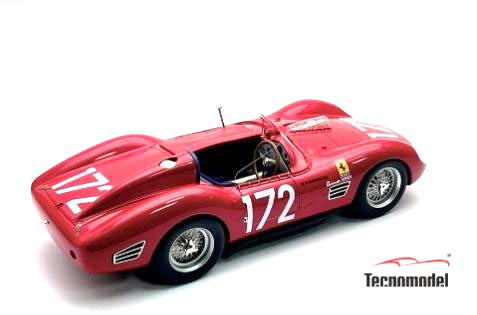Ferrari Dino 196S 1984cc V6 Spider #172 R. Rodriguez - P. Rodriguez 7th Targa Florio 1960 1:18 Tecnomodel  