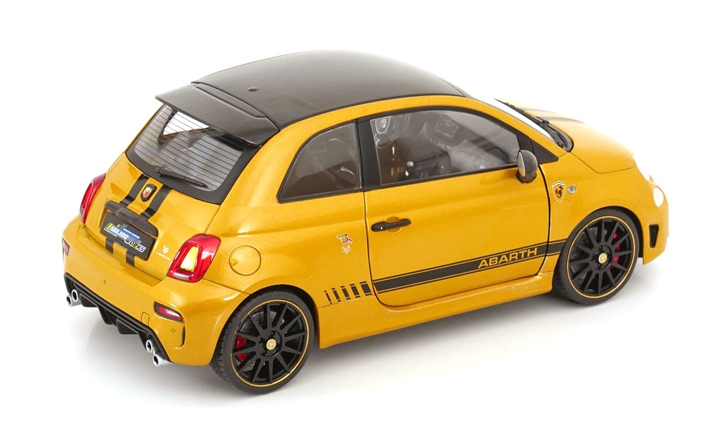 Fiat F595 Abarth Solido Works yellow 1:18 Solido