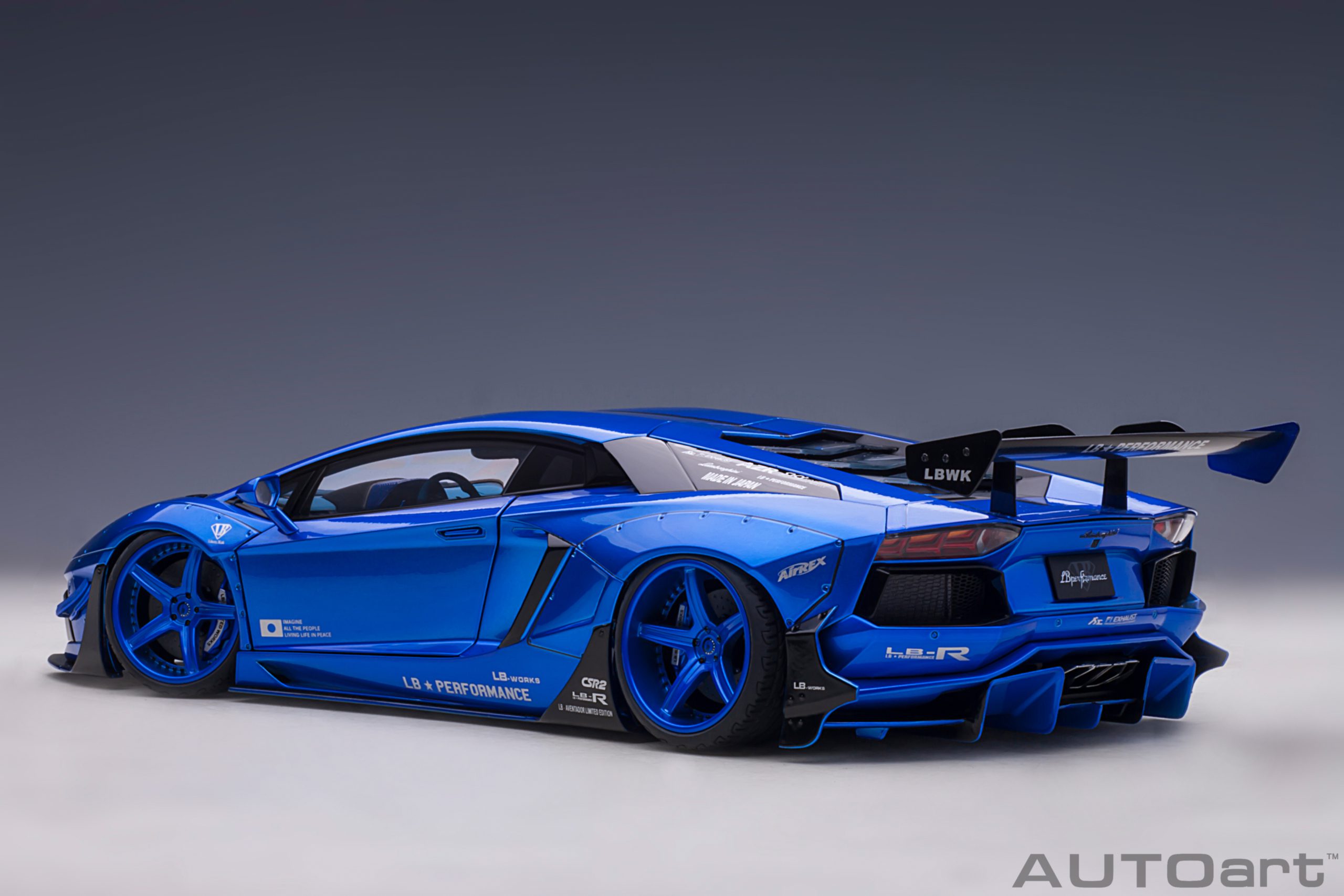 LB-Works Lamborghini Aventador Limited Edition hyper blue 1:18 AUTOart