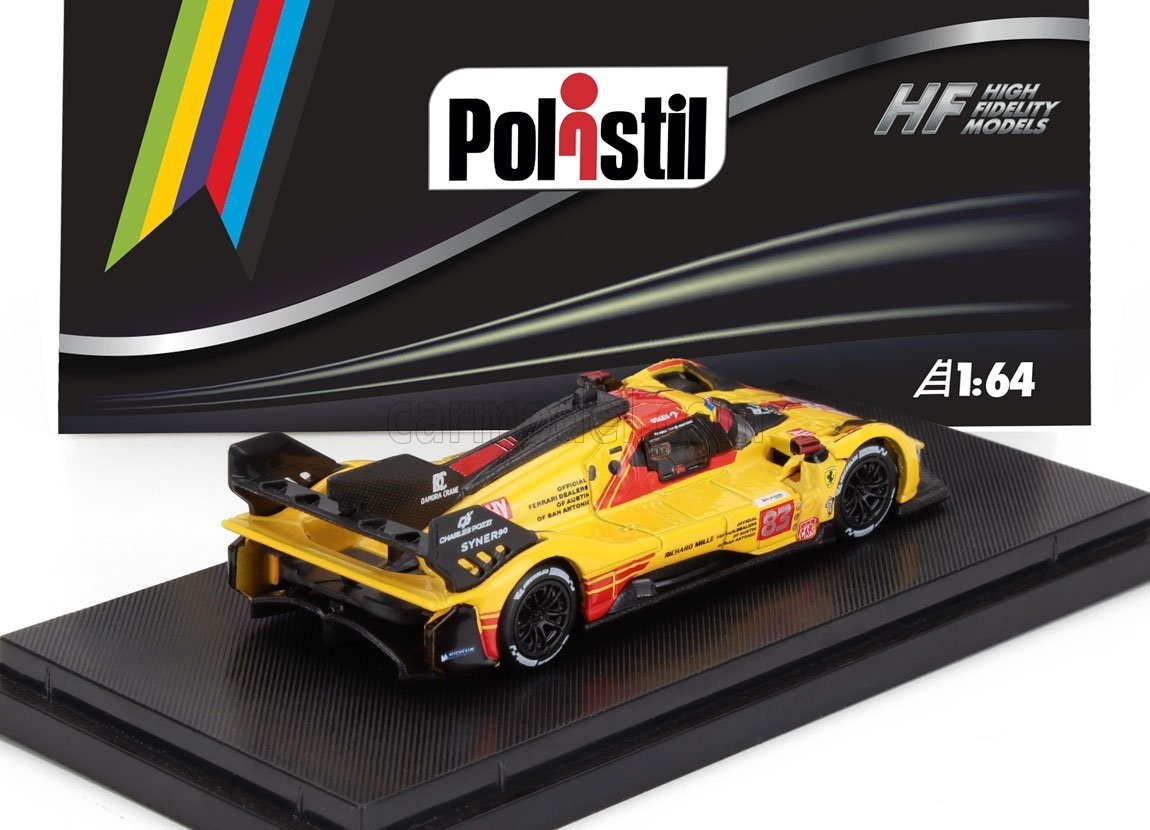 Ferrari 499P 3.0l Turbo V6 #83 Robert Kubica - Robert Shwartzman - Yifei Ye 24h Le Mans 2024 1:64 Polistil 