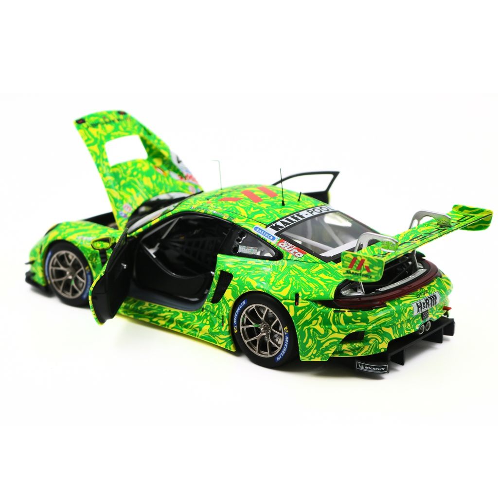 Porsche 911 GT3 R #911 Julien Andlauer, Frédéric Makowiecki Manthey Racing NLS 7 Nürburgring 2022 1:18 Minichamps