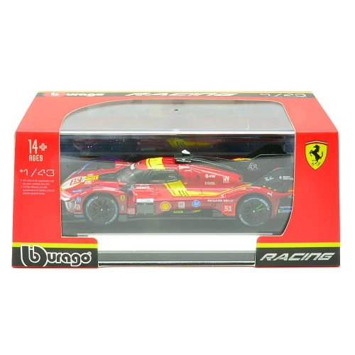 Ferrari 499P 3.0l Turbo V6 #51 Alessandro Pier Guidi/James Calado/Antonio Giovinazzi Team Ferrari af Corse 3rd 24h Le Mans 2025 1:43 Bburago