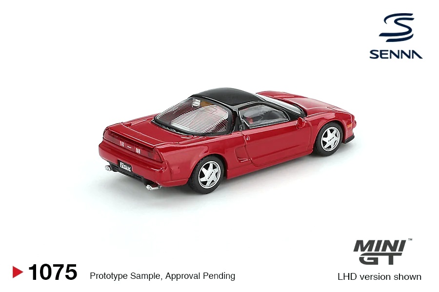 Honda NSX Prototype Midship Sports Ayrton Senna 1989 with Figure 1:64 Mini GT