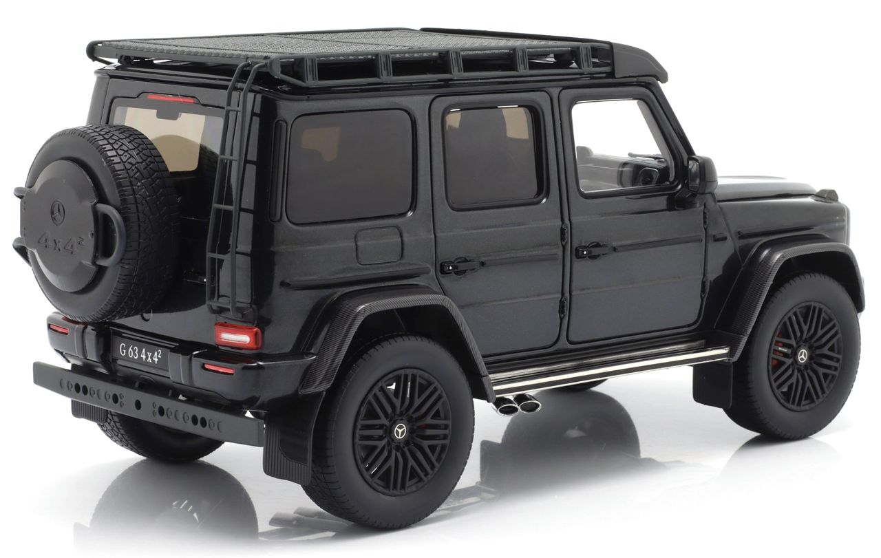 Mercedes-Benz G-Class G63 AMG V8 Biturbo 4x4 2022 black metallic 1:18 iScale