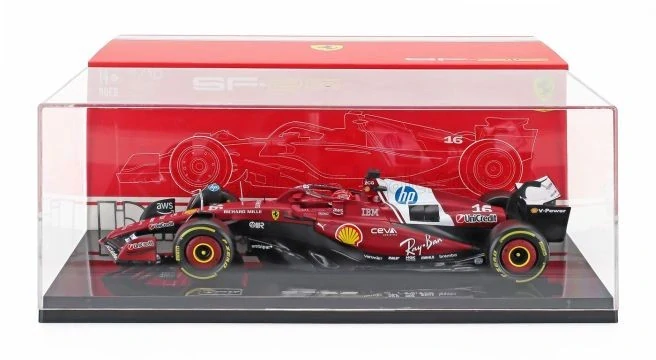 Ferrari F1 SF-25 Scuderia Ferrari #16 C.Leclerc 2025 with Showcase 1:18 Bburago