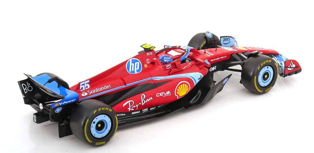 Ferrari SF-24 #55 C.Sainz 5th Miami GP 2024 1:18 Bburago
