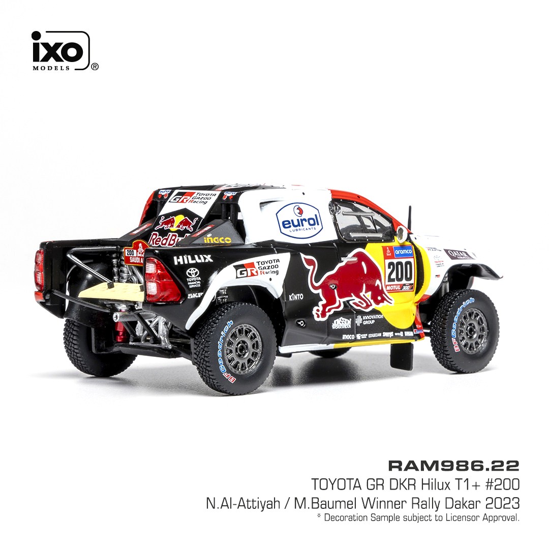 Toyota GR DKR Hilux #200 Al-Attiyah/Baumel Rally Dakar 2023 1:43 Ixo Models