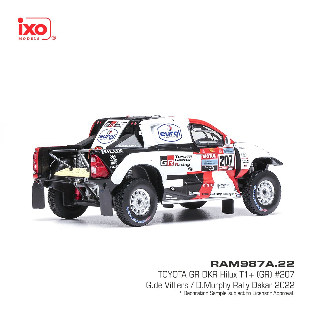 Toyota GR DKR HILUX EVO T1U #207 de Villiers/Murphy Rally Dakar 2022 1:43 Ixo Models