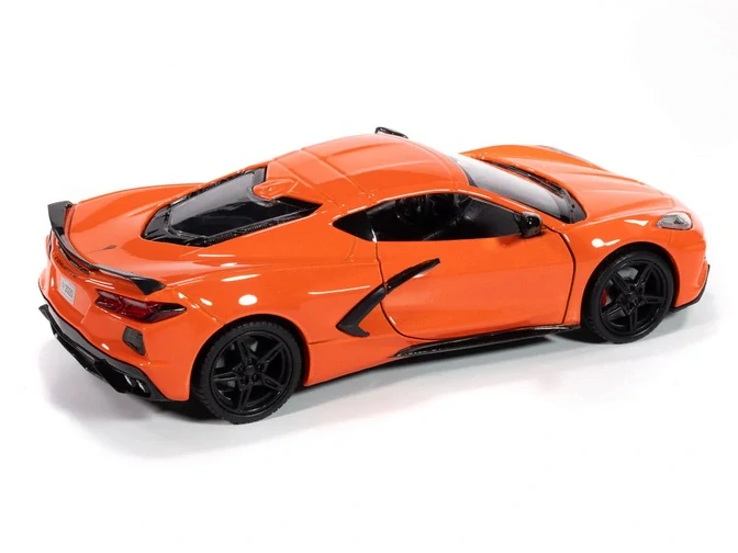 Chevrolet Corvette 2020 orange 1:24 Johnny Lightning