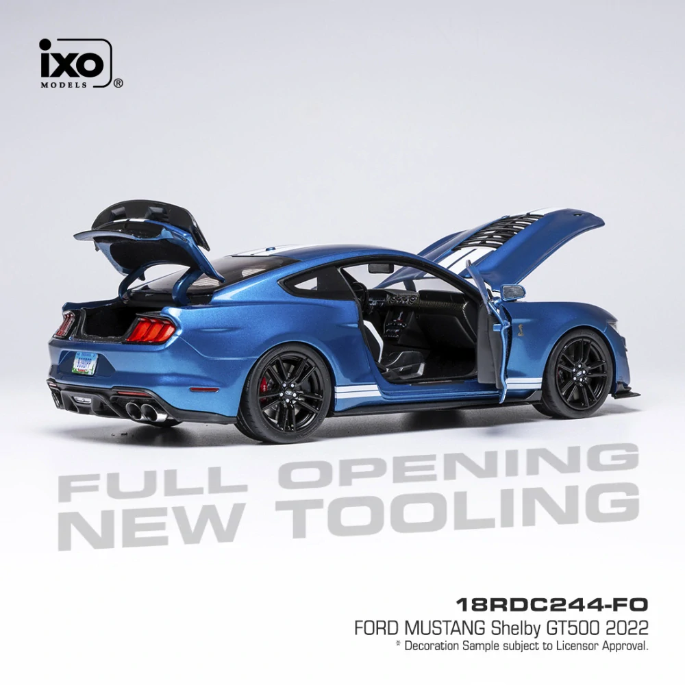 Ford Mustang Shelby GT500 2022 blue 1:18 Ixo America