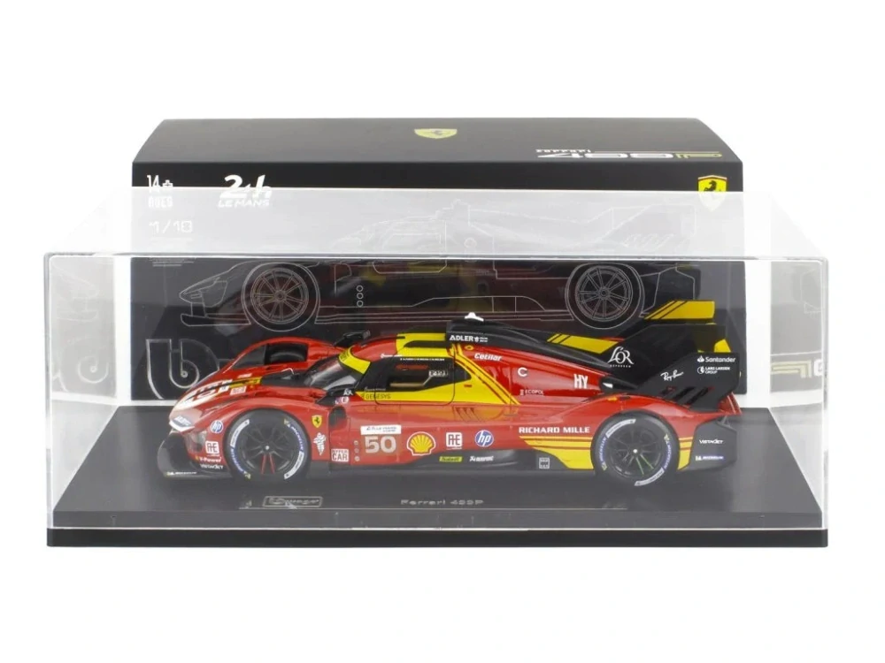Ferrari 499P #50 Fuoco/Nielsen/Molina LMS Hypercar Champion 24H Le Mans 2024 1:18 Bburago