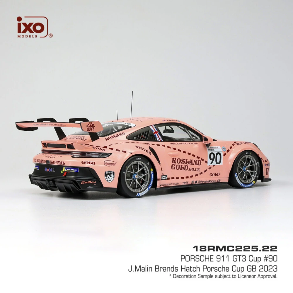 Porsche 911 GT3 Cup #90 Porsche Cup Brands Hatch 2023 1:18 Ixo Models