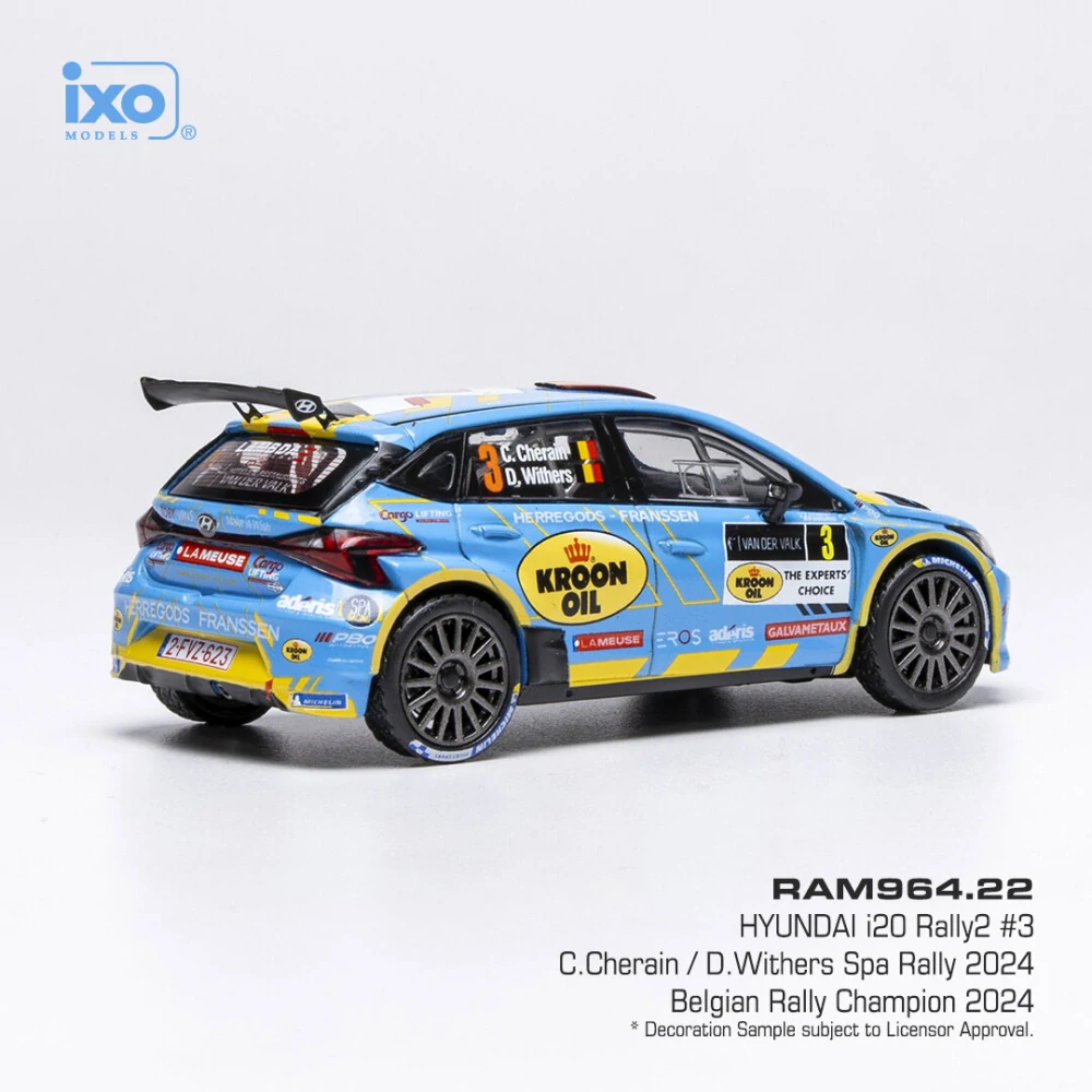 Hyundai i20 N Rally2 #3 Cherain/Withers Spa Rally 2024 1:43 Ixo Models