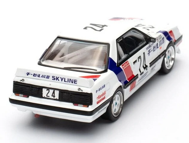 Nissan Skyline GTS-R (HR31) #24 *Diesel Kiki* JTC 1988 white/red/blue 1:64 Inno Models