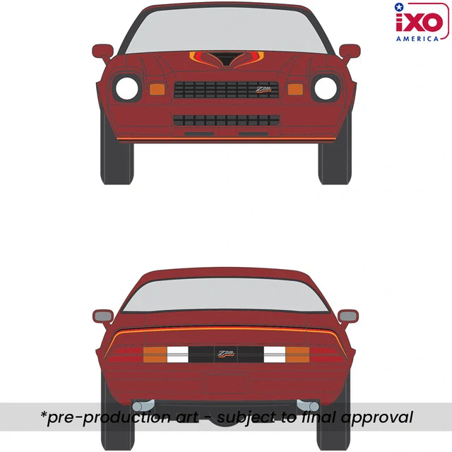 Chevrolet Camaro Z28 1978 carmine metallic 1:64 Ixo America