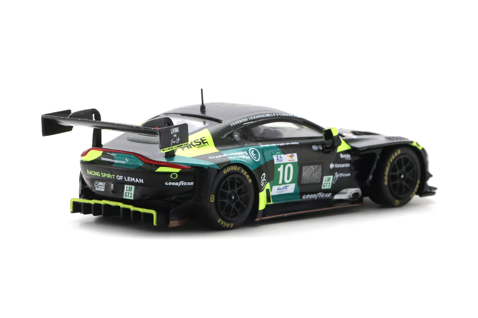 Aston Martin Vantage AMR LMGT3 RACING SPIRIT OF LEMAN #10 Deboer/Hasse Clot/Barrichello 24H Le Mans 2025 1:64 Spark 