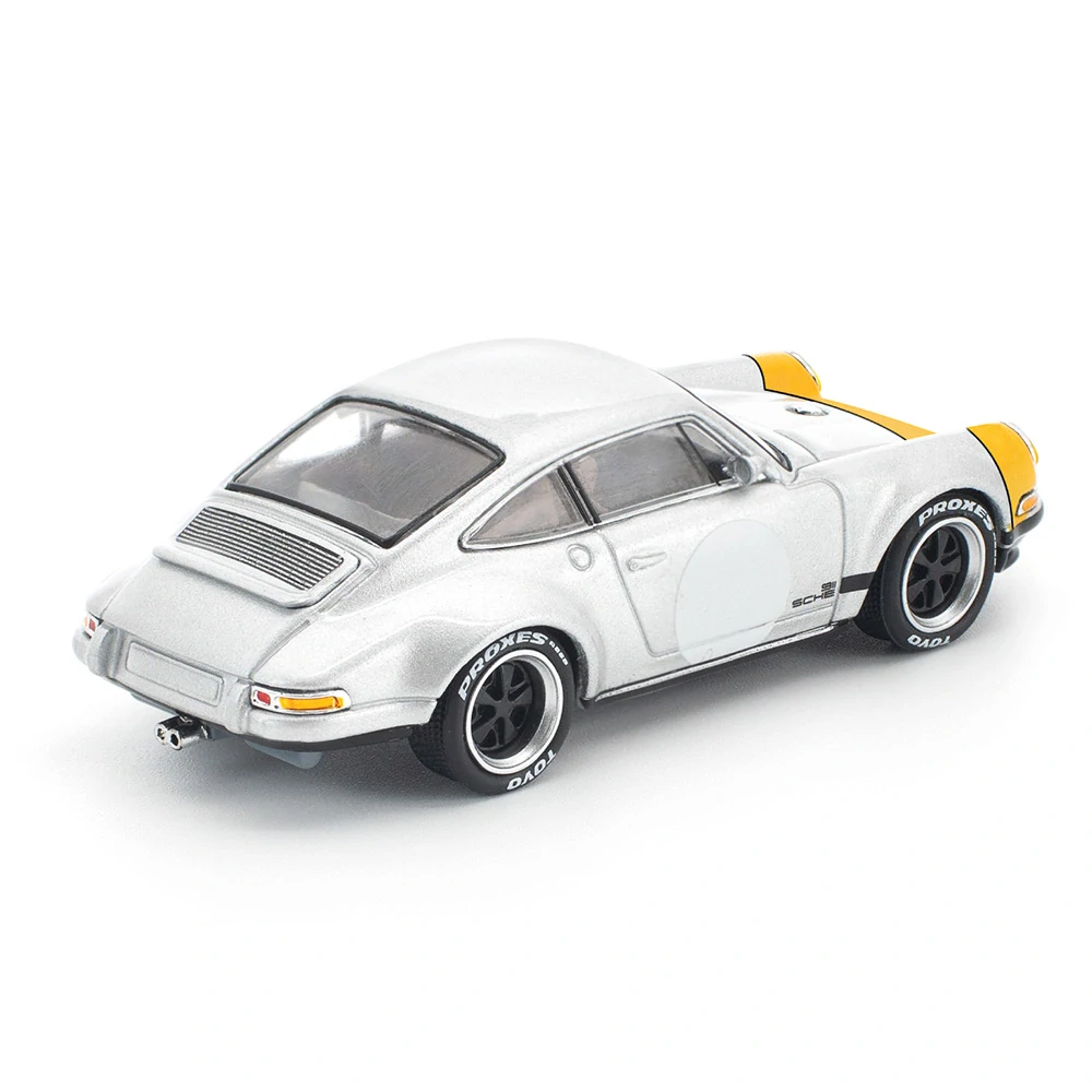 Porsche Singer 911 SCCS Homag yellow/silver 1:64 Pop Race Limited
