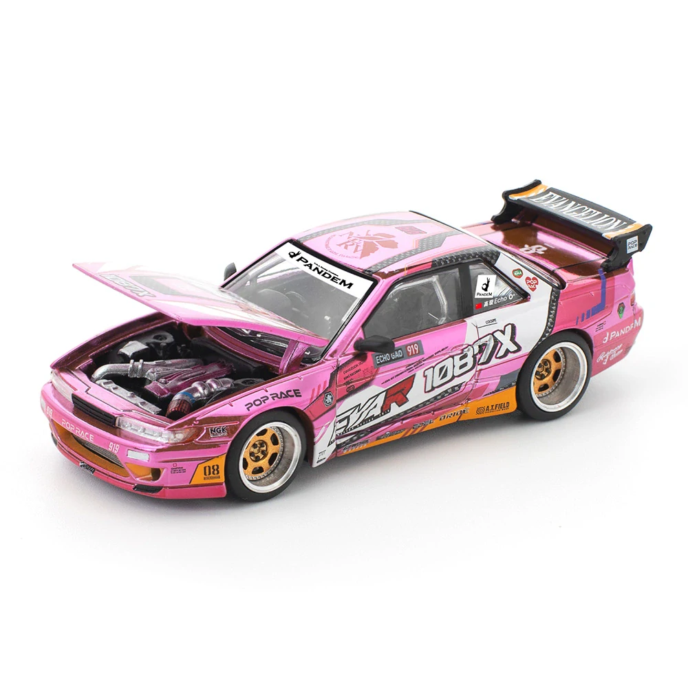 Nissan Pandem Silvia S13 Eva RT Production Model Custom Type-08 1:64 Pop Race Limited