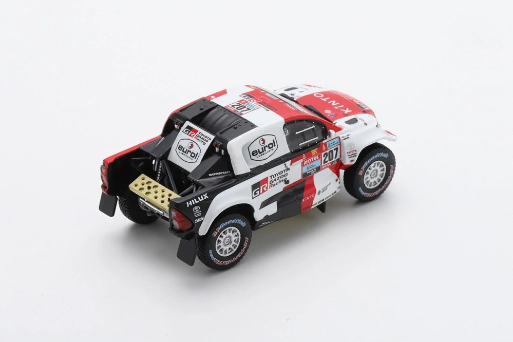 Toyota Hilux Toyota Gazoo Racing #207 C.Sainz/L.Cruz Dakar Rally 2023 black/white/red 1:64 Tiny Toys