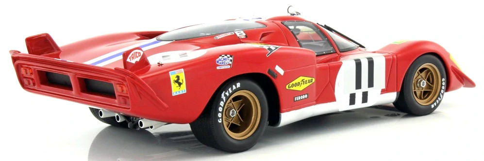 Ferrari 512S 5.0L V12 Long Tail #11 Bucknum/Posey 4th 24H Le Mans 1970 1:18 Werk83