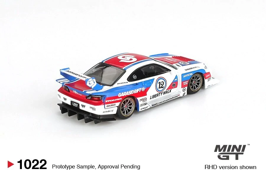 Nissan SILVIA S15 LB-Super Silhouette GARASIDRIFT x LBWK 2025 1:64 Mini GT