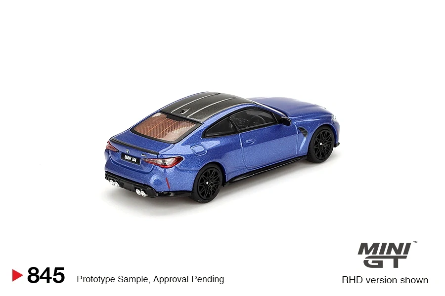 BMW M4 Competition (G82) 2024 Portimao Blue 1:64 Mini GT