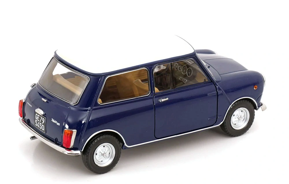 Innocenti Mini Cooper MK1 1966 blue/ivory 1:18 Mitica