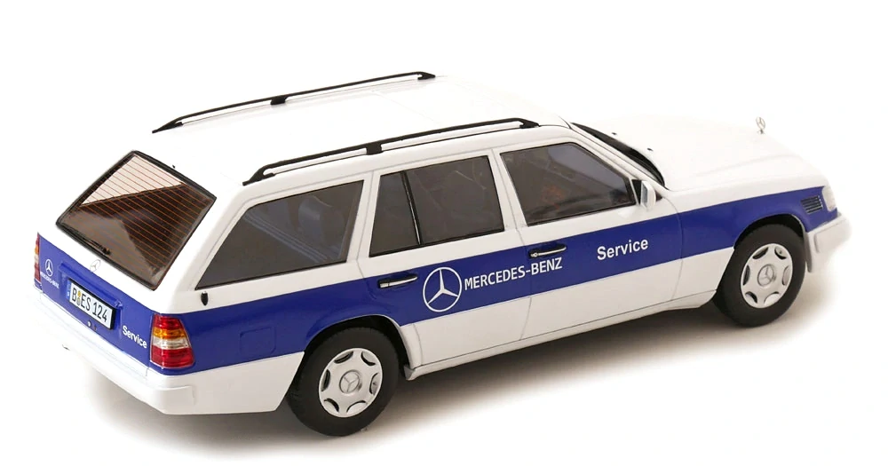 Mercedes-Benz E-Class T Model 1995 *Mercedes Service car* white/blue 1:18 Triple9 Collection