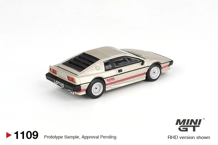 Lotus Esprit 1980 Turbo metallic silver 1:64 Mini GT